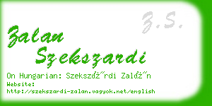 zalan szekszardi business card